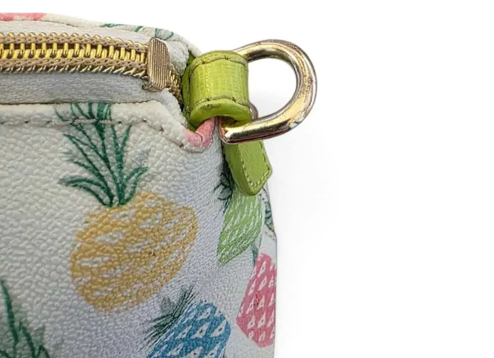 Dooney & Bourke Pineapple Satchel Crossbody Bag Lime Green Multicolor Tropical